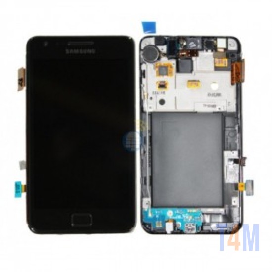 TOUCH+DISPLAY COM FRAME SAMSUNG GALAXY S2 / I9100 4.3"PRETO